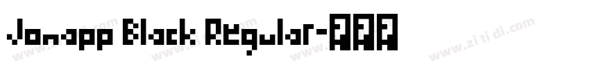 Jonapp Black Regular字体转换